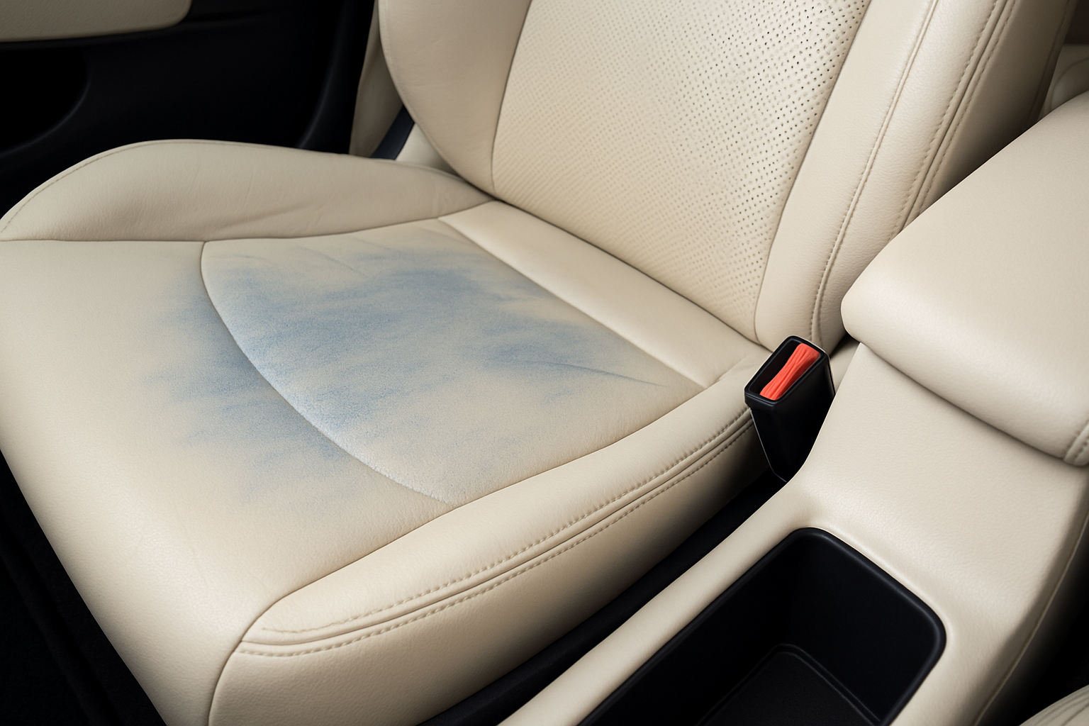 Quand le jean déteint – comment éliminer en toute sécurité les décolorations du cuir automobile