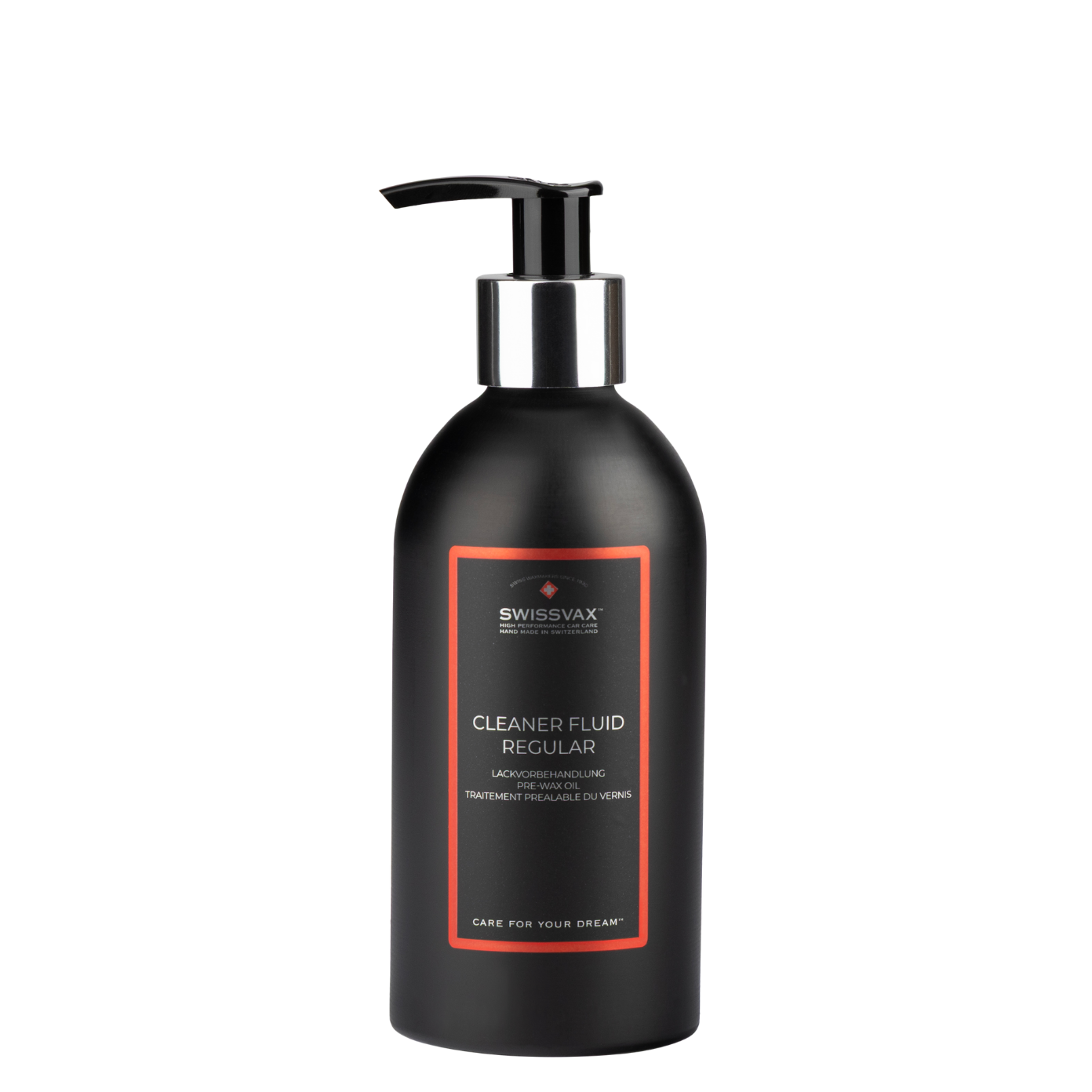 Swissvax Cleaner Fluid Regular 250 ml leštěnka – oficiální produktová fotografie Swissvax