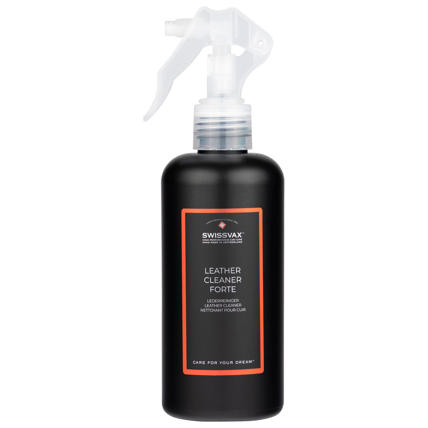Swissvax Leather Cleaner Forte 250ml čistič kůže silný – oficiální produktová fotografie Swissvax